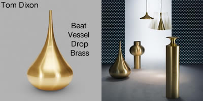 Tom Dixon Beat Vessel Drop Brass